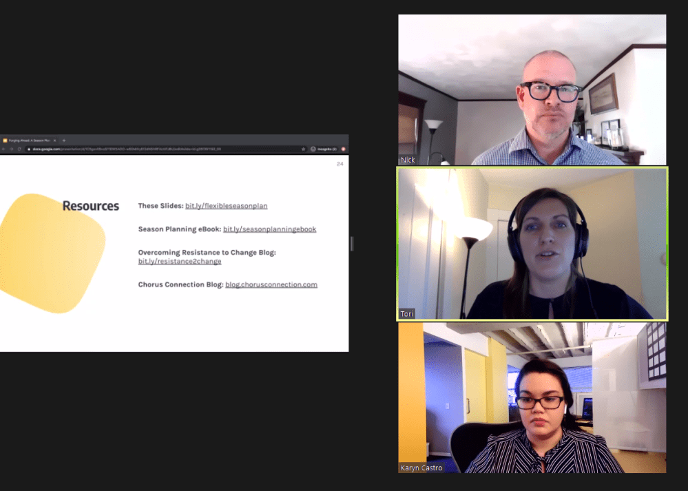 Forging Ahead Season Planning Chorus America 2020